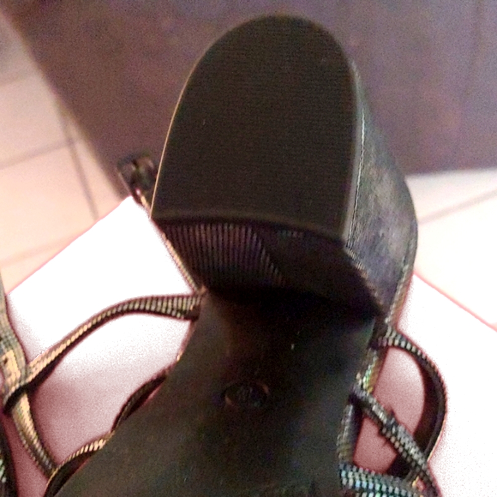 Silver Iridescent Color Changing Heels - Picture 3 of 8